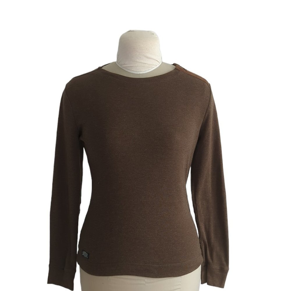 Ralph Lauren Lauren Jeans Company Shoulder Zip Top